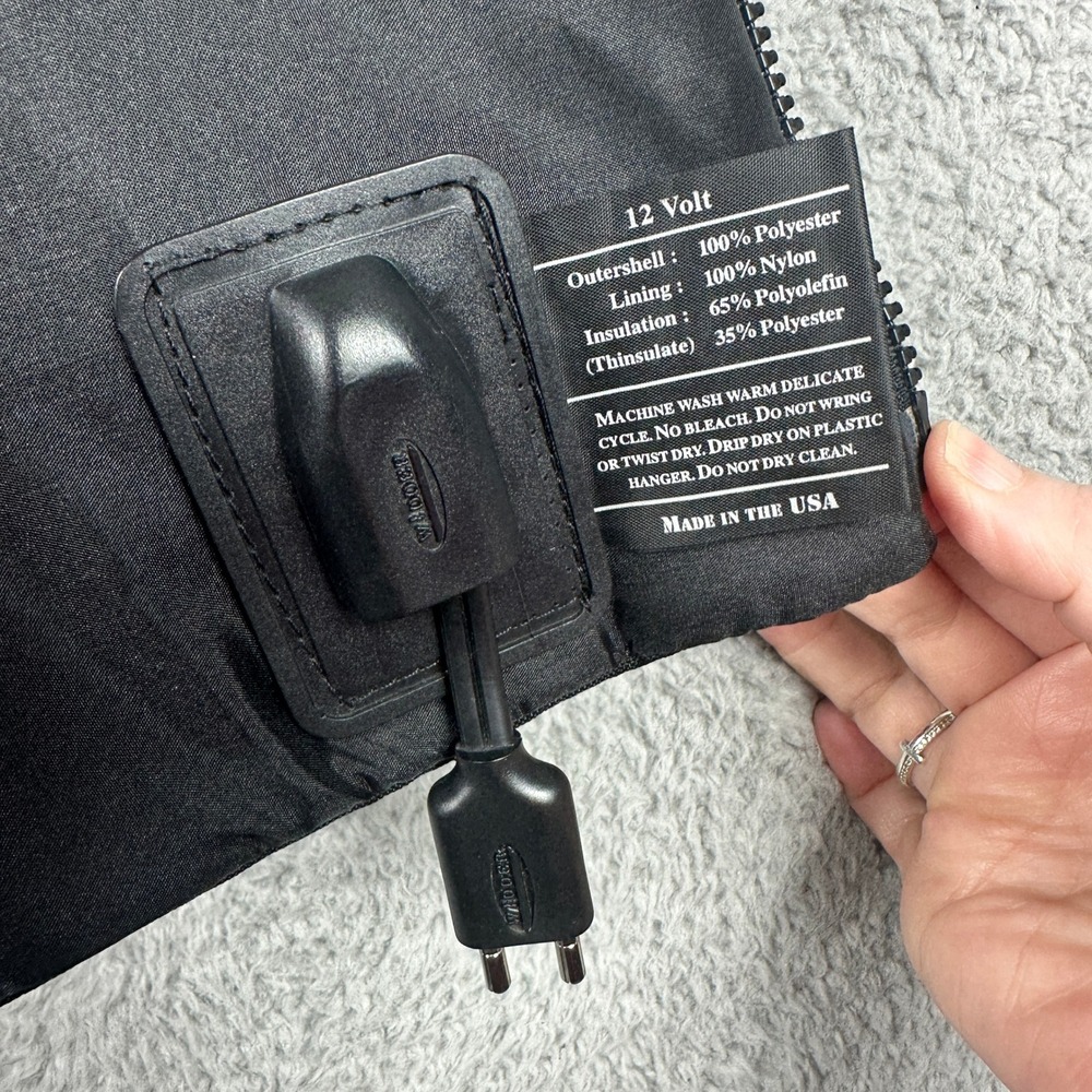 Widder Lectric-Heat Motorcycle Heated Vest Mens 46 Black Thinsulate 12V USA Made - Picture 6 of 12